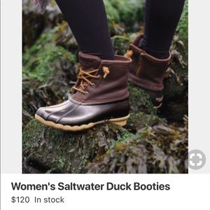 Sperry duck boots.